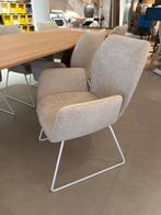 6x Jesper Home Hiroo - beige stoel met armleuningen, Ophalen, Wit, Zo goed als nieuw, Metaal