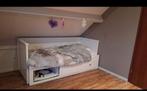 Ikea hemnes bed gratis, Ophalen, Gebruikt, Wit, Tweepersoons