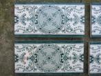 70 Art nouveau randtegels met donkergroene afbeelding, Antiek en Kunst, Ophalen