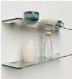 Sanibell glasplaten 2st 43cm -nieuw-voor badkamermeubel/kast, Huis en Inrichting, Badkamer | Badkamermeubels, (Half)hoge kast