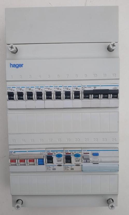 Hager Kookgroep 3fase meterkast groepenkast stoppenkast, Doe-het-zelf en Verbouw, Elektra en Kabels, Gebruikt, Overige typen, Ophalen of Verzenden