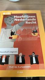 C.J. Loonstra - Hoofdlijnen Nederlands recht, Ophalen of Verzenden, Zo goed als nieuw, HBO, C.J. Loonstra