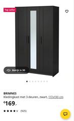 IKEA Brimnes Zwart, Huis en Inrichting, Kasten | Kledingkasten, Ophalen, Overige materialen, Gebruikt, 100 tot 150 cm