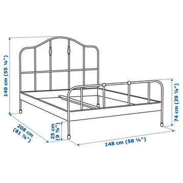 Ikea stalen bedframe - afbeelding 2