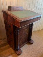 Antieke secretaire / schrijftafel noten, Antiek en Kunst, Ophalen
