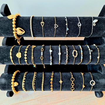 Partij RVS sieraden, goud- & zilverkleur, min. 50 stuks beschikbaar voor biedingen