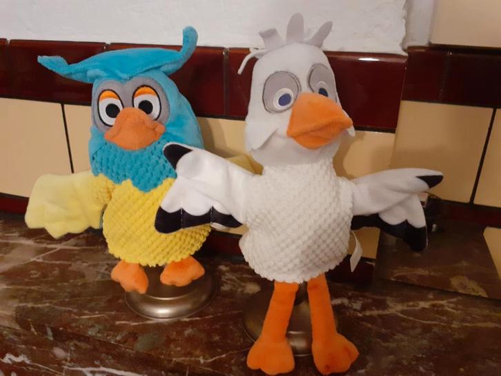 De Fabeltjeskrant handpoppen poppenkastpoppen, Verzamelen, Poppen, Zo goed als nieuw, Pop, Ophalen of Verzenden