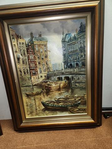 Schilderij Amsterdamse Grachten beschikbaar voor biedingen