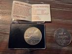 2 x 50 zilveren 50 gulden, Willem van Oranje, Setje, Koningin Beatrix, Zilver, Ophalen of Verzenden