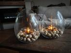 Glazen ei vaas met opening - stolp  - windlicht, Ophalen of Verzenden, Nieuw
