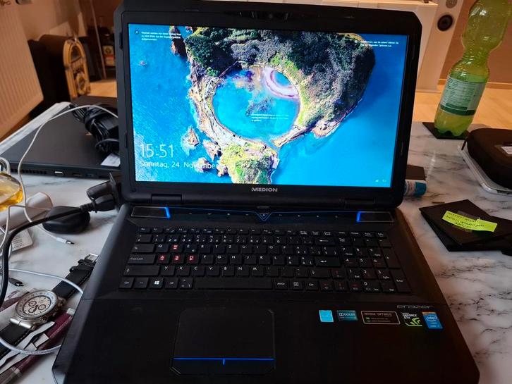 Medion Erazer Gaming Laptop, Computers en Software, Windows Laptops, Gebruikt, 15 inch, HDD, SSD, 2 tot 3 Ghz, 8 GB, Qwerty, Met videokaart