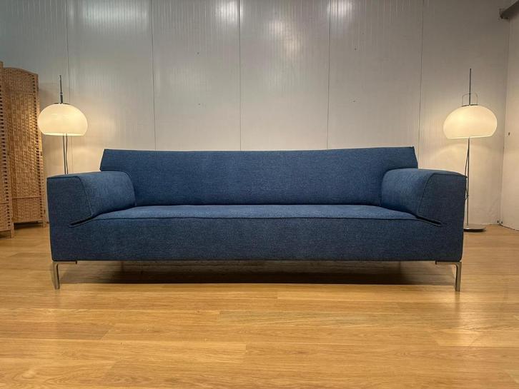 Nieuw Gestoffeerde Design on Stock Bloq 3-Zits – Blauw, Huis en Inrichting, Banken | Bankstellen, Nieuw, Rechte bank, Driepersoons
