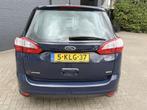 Ford Grand C-Max 1.0 Trend 7p. Bj 2013 Hoge Zit ! Vol optie, Voorwielaandrijving, Stof, Zwart, Blauw