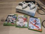 Xbox 360 met 2 controllers en games, Spelcomputers en Games, Ophalen, 60 GB, Gebruikt, Met games