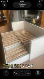 Uitschuifbaar bed, Ophalen, Verstelbaar, Eenpersoons, Wit