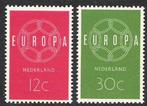 727 - 28 gebruikt en POSTFRIS ( Europa zegels 1959 ), Postzegels en Munten, Postzegels | Nederland, Verzenden, Na 1940, Postfris