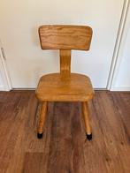 Vintage houten kinderstoeltje peuterstoeltje massiet 33 cm, Ophalen, Gebruikt, Stoel(en)