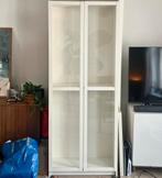 IKEA BILLY boekenkast met OXBERG deuren – wit – gedemonteerd, Ophalen of Verzenden, Gebruikt, 25 tot 50 cm, 200 cm of meer