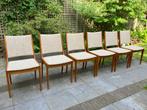 Johannes Andersen teak stoelen voor Uldum vintage, Huis en Inrichting, Ophalen, Hout, Danish modern, Bruin