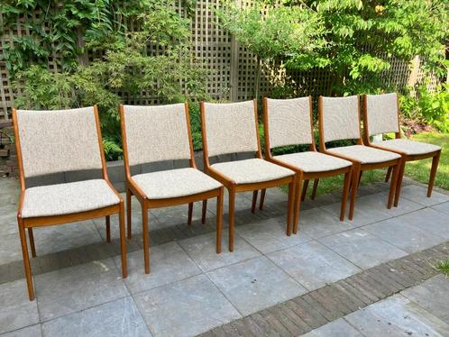 Johannes Andersen teak stoelen voor Uldum vintage, Huis en Inrichting, Stoelen, Zo goed als nieuw, Vijf, Zes of meer stoelen, Hout