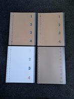 Set van 4 nieuwe collegeblokken/ lijntjesschriften A4, Ophalen of Verzenden, Nieuw