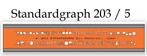 Sjabloon 203 / 5 -- standardgraph 203 / 5, Ophalen of Verzenden, Gebruikt