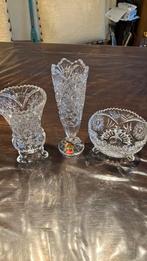 Anna Hutte Bleikristall. Set van 3., Antiek en Kunst, Antiek | Glas en Kristal, Ophalen of Verzenden
