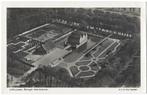 Uithuizen, Luchtfoto Borgh Menkema, Verzenden, 1940 tot 1960, Ongelopen, Groningen