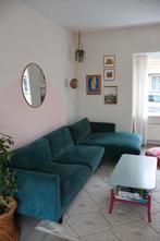 by Sidde, hoekbank. Prachtige groene stof, Ophalen, Gebruikt