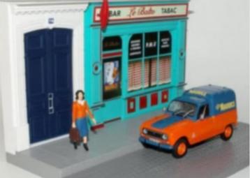 Renault 4L bestel F4 BAR & TABAC diorama 1/43 Utilitaires beschikbaar voor biedingen
