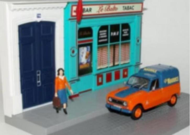 Renault 4L bestel F4 BAR & TABAC diorama 1/43 Utilitaires, Hobby en Vrije tijd, Modelauto's | 1:43, Nieuw, Auto, Overige merken