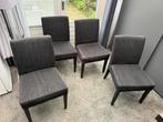 4 Eetkamerstoelen - Gratis Ophalen!, Ophalen, Gebruikt, Vier, Stof