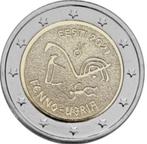 De Speciale 2 Euro ESTLAND 2021 "Fins-Oegrische Volkeren"., 2 euro, Ophalen of Verzenden, Estland