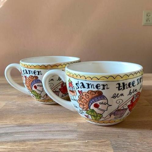 Theemokken Blond Amsterdam, Huis en Inrichting, Keuken | Servies, Zo goed als nieuw, Kop(pen) en/of Schotel(s), Blond Amsterdam