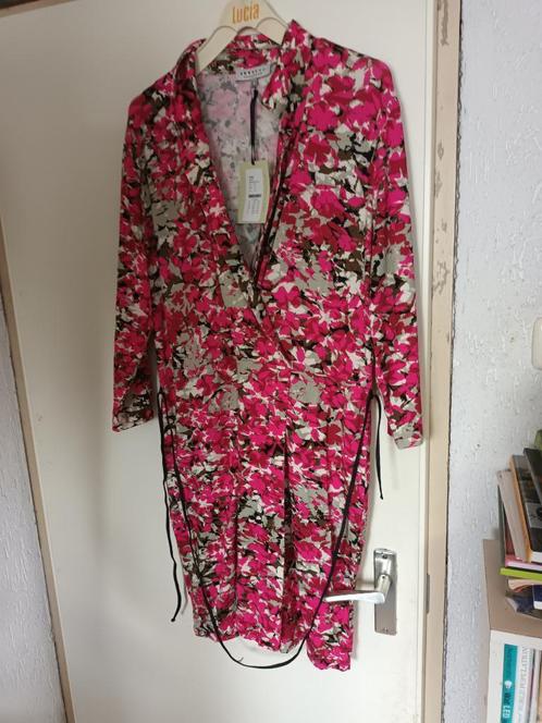 nieuwe Ivy Beau roze wit jurk / zomerjurk. Bloemen mt 46 xl, Kleding | Dames, Jurken, Nieuw, Maat 46/48 (XL) of groter, Roze, Onder de knie
