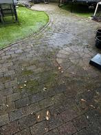 Gratis af te halen; 30-35 m2 siertuintegels met 3 cirkels, Tuin en Terras, Tegels en Klinkers, Ophalen, Gebruikt, 10 m² of meer
