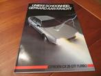 Folder Citroen CX 25 GTi Turbo 1983 met poster, Ophalen of Verzenden, Zo goed als nieuw, Citroën, Citroën