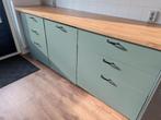 Prachtig IKEA METOD Keukenblok (Aug 2025) – Mat Grijsgroen, Ophalen, Zo goed als nieuw, 200 cm of meer, Minder dan 100 cm