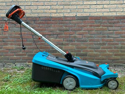 Gazonmaaier Gardena 38E, Tuin en Terras, Grasmaaiers, Gebruikt, Elektrische grasmaaier, 30 t/m 39 cm, Cirkelmaaier, Opvangbak