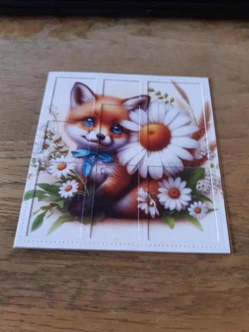 scrap-Vos(1048), Hobby en Vrije tijd, Kaarten | Zelfgemaakt, Nieuw, Overige thema's, Ophalen of Verzenden