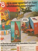 Retro reclame 1977 Mattel Barbie met paard boot tent fiets, Verzenden, Overige typen