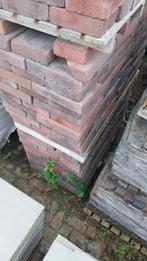 20x30x6 & 14x21 cm tegels rood/zwart genuanceerd getrommeld, Tuin en Terras, Nieuw, Ophalen of Verzenden, 10 m² of meer, Beton