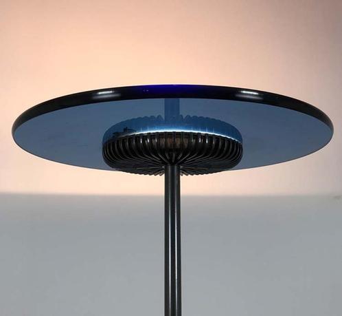 Aureola Halo Vloerlamp - Cini & Nils | Blauwe Glasplaat, Huis en Inrichting, Lampen | Vloerlampen, Gebruikt, 150 tot 200 cm, Ophalen
