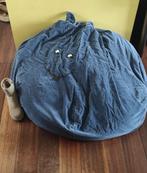 Zitzak kat met staart. Grote vergelijk met laars maat 38, Ophalen, Blauw