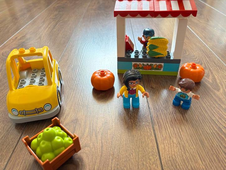 Duplo Boerenmarkt Set, Kinderen en Baby's, Speelgoed | Duplo en Lego, Zo goed als nieuw, Duplo, Complete set, Ophalen of Verzenden
