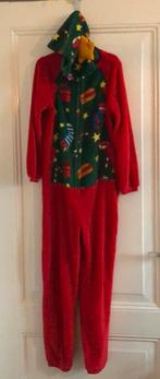Kerst onesie met capuchon HEMA met belletje 134/140, Overige typen, Jongen of Meisje, Ophalen of Verzenden, Zo goed als nieuw