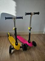 2 x step decathlon oxelo geel en roze, Fietsen en Brommers, Steps, Ophalen, Zo goed als nieuw, Gewone step