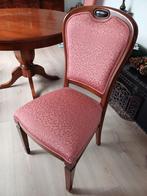 Vier mahoniehouten eetkamerstoelen, met binnenvering., Ophalen