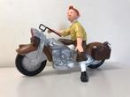 Kuifje op Harley motor beeld, Verzamelen, Stripfiguren, Ophalen, Kuifje, Zo goed als nieuw, Beeldje of Figuurtje