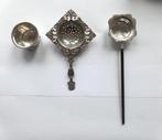 3 zilveren Nederlandse Thee zeefjes van 1830 - 1933, Verzenden, Zilver